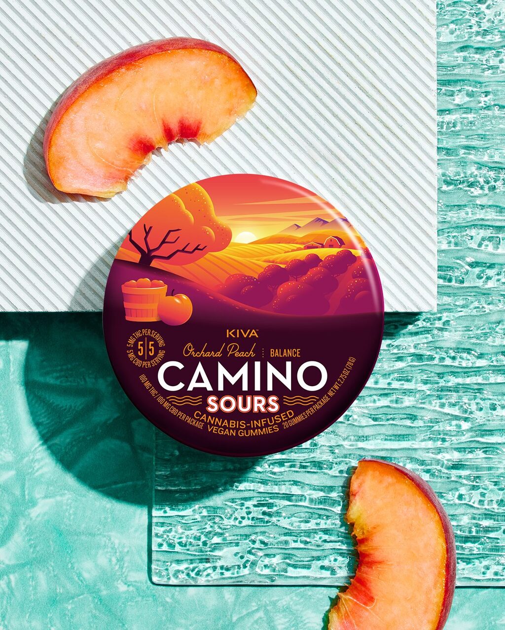 Sours Orchard Peach 1:1 100mg 10pk, Gummies