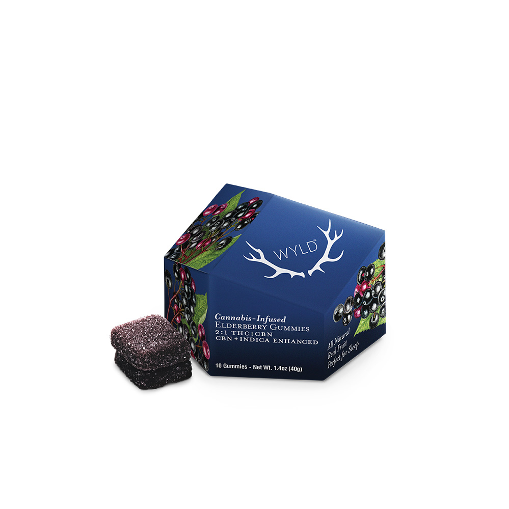 Elderberry 1:2 CBN:THC Gummy product