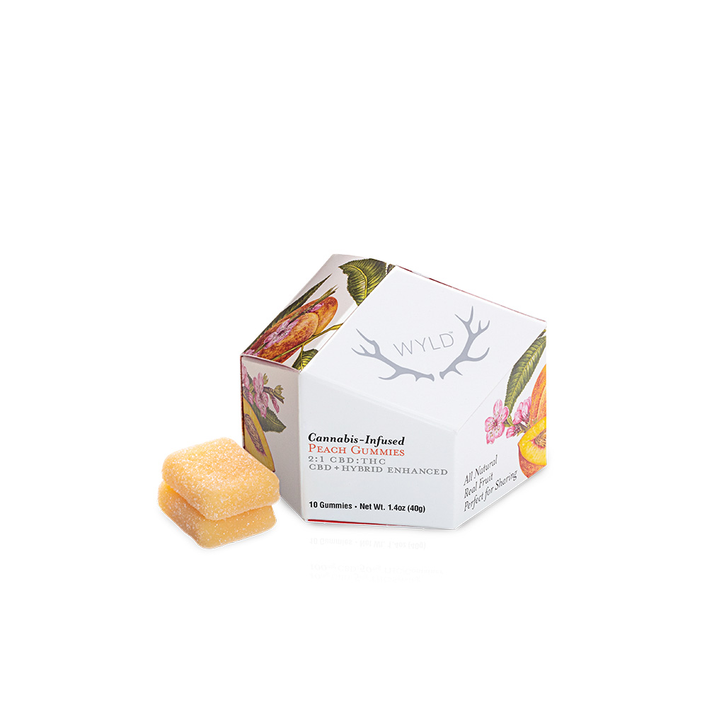 Peach 2:1 CBD:THC Gummy product