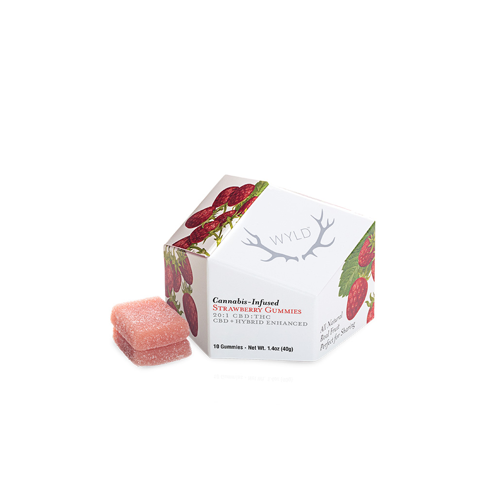 Strawberry 20:1 CBD:THC Gummy product