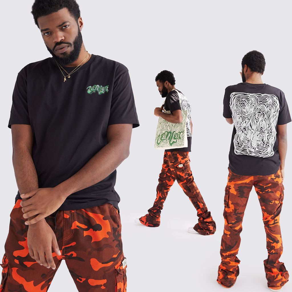 Zen Leaf Black Short Sleeve T-Shirt Short Sleeve T-Shirt, Small - image 2