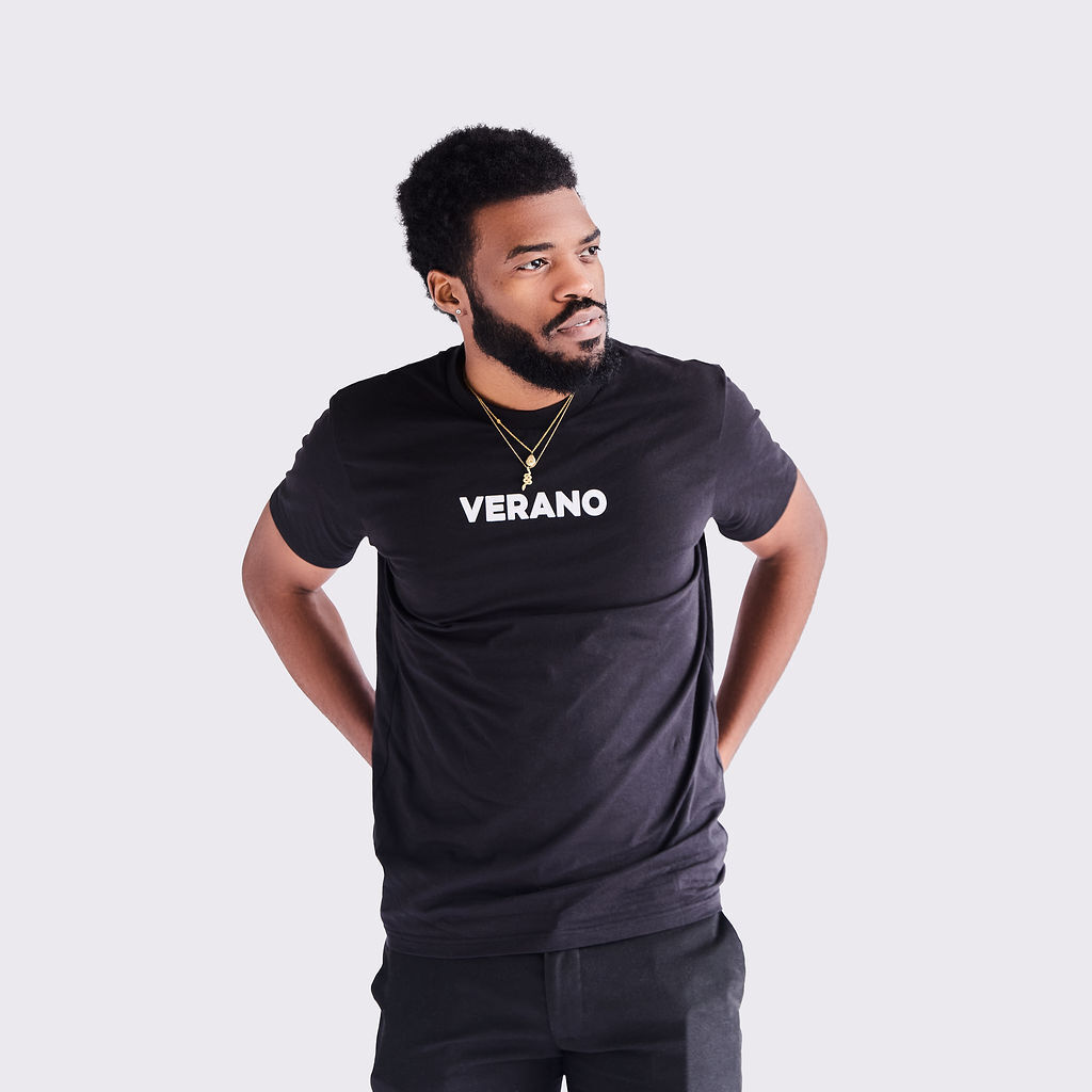 Verano Black Short Sleeve T-Shirt Short Sleeve T-Shirt, Small
