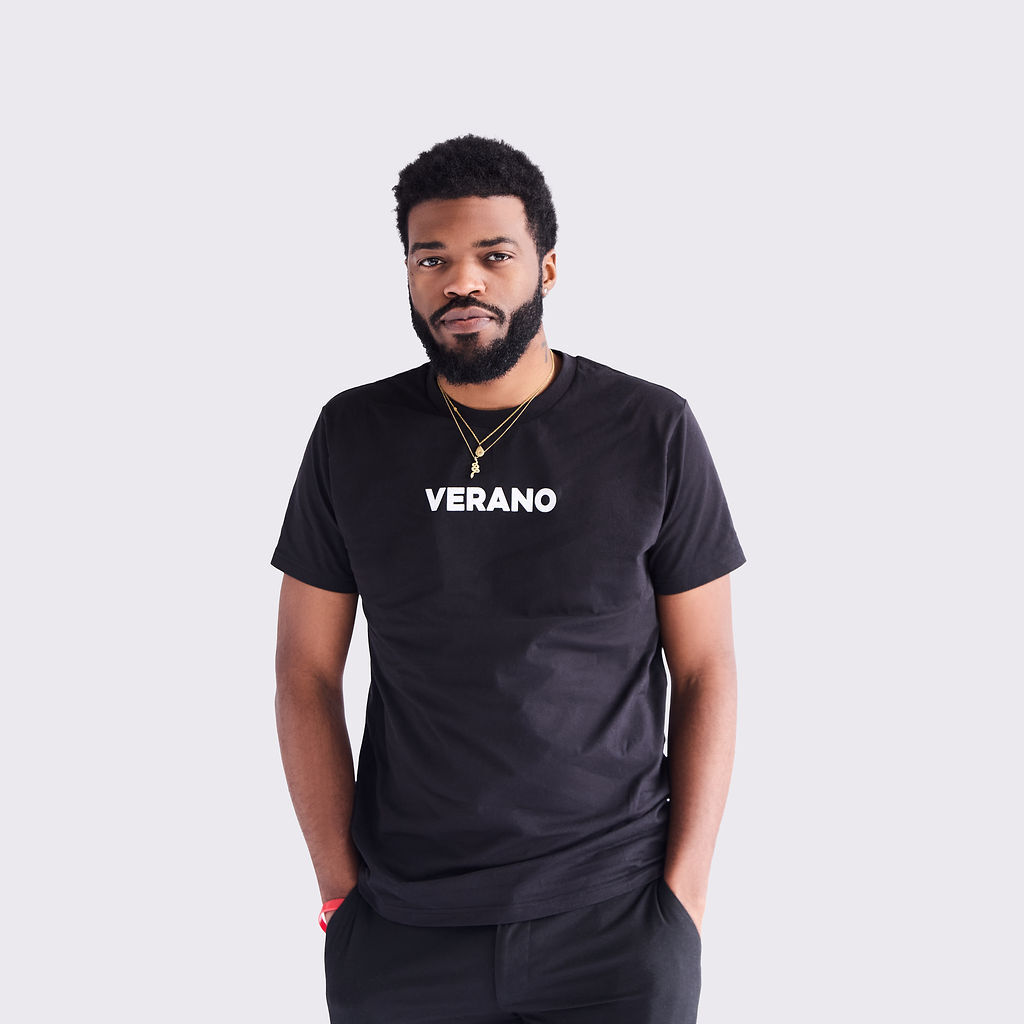 Verano Black Short Sleeve T-Shirt Short Sleeve T-Shirt, Small - image 2