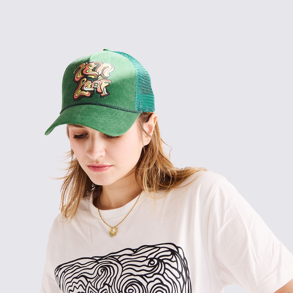 Zen Leaf Green Cap Hat, Each - image 2