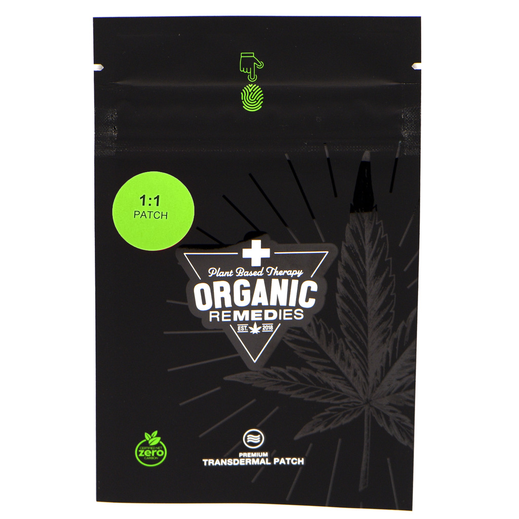 Organic Remedies 1:1 Rest THC:CBD Transdermal Patch Topical, 50mg