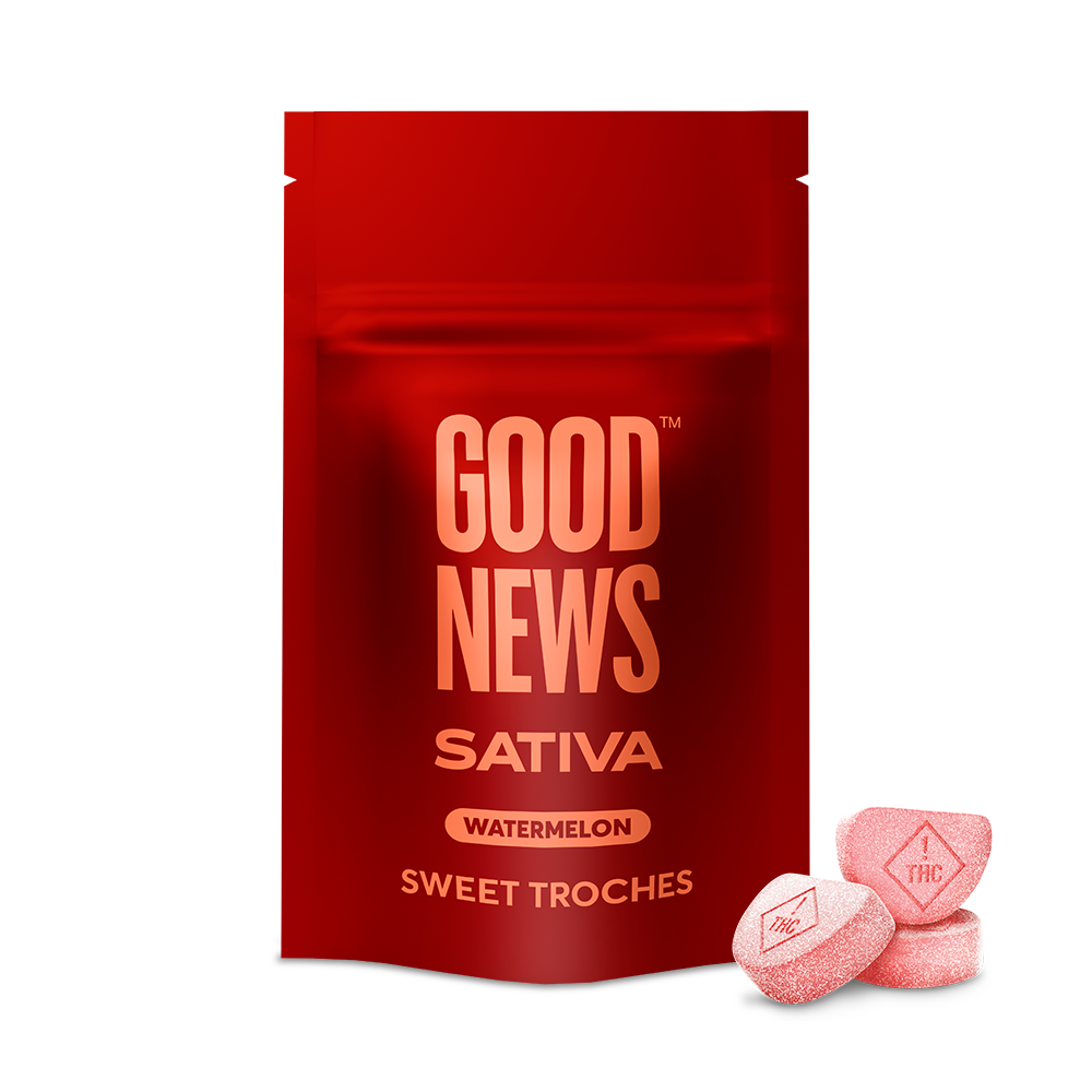 Good News Watermelon (Sativa) Troches, 1000mg, 20pk