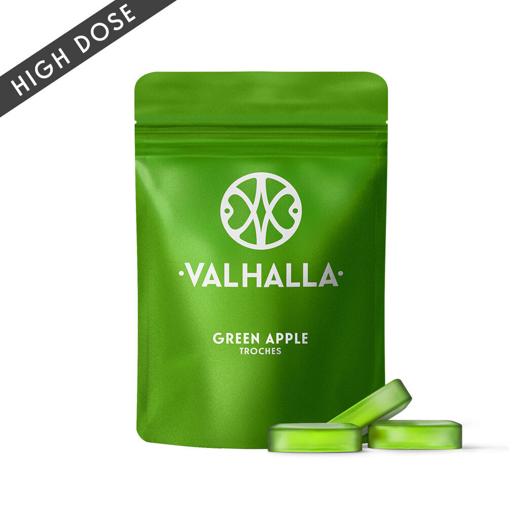 Valhalla Green Apple (Hybrid) Troches, 1000mg, 10pk