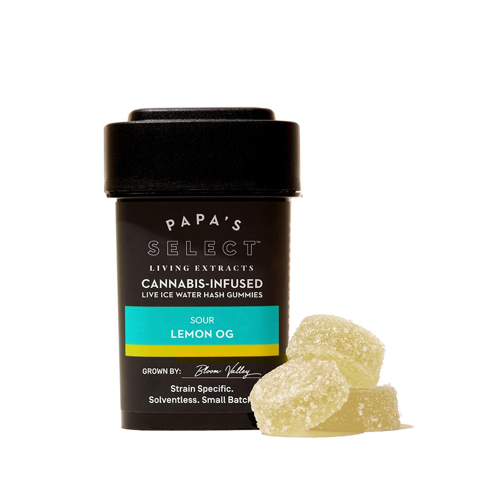 Buy Lemon OG Live Ice Water Hash Gummies | 10mg / 10-Pack | Papa's ...