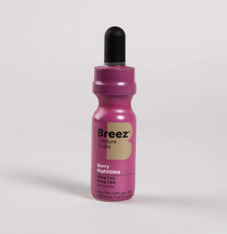 Breez Berry Nighttime 1:1 (CBN:THC) Tincture 100mg