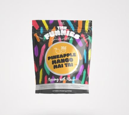 The Funnies Pineapple Mango Mai Tai Gummies 100mg 20pk