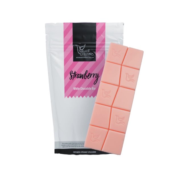 Natures Grace Strawberry White Chocolate Chocolates 100mg 10pc